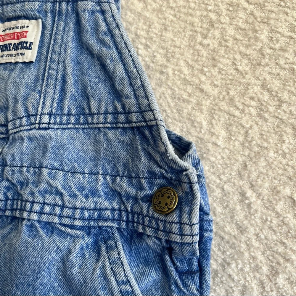 Osh Kosh B’Gosh Vintage Retro‎ Toddler 100% Cotton Blue Denim Overalls Size 3T